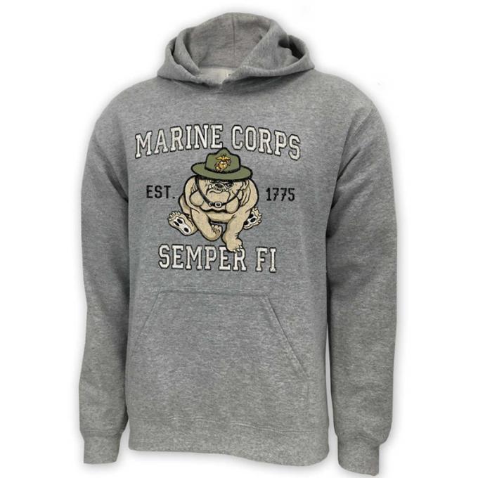 Marines Retro Mascot ie Hoodie