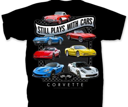 Corvette Still Plays with Cars Adult T-Shirt