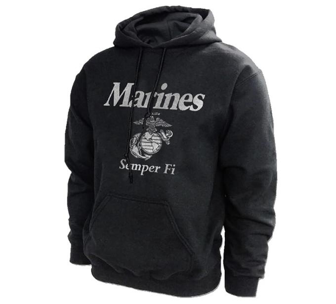 Marine Semper Fi Reflective Logo Hoodie