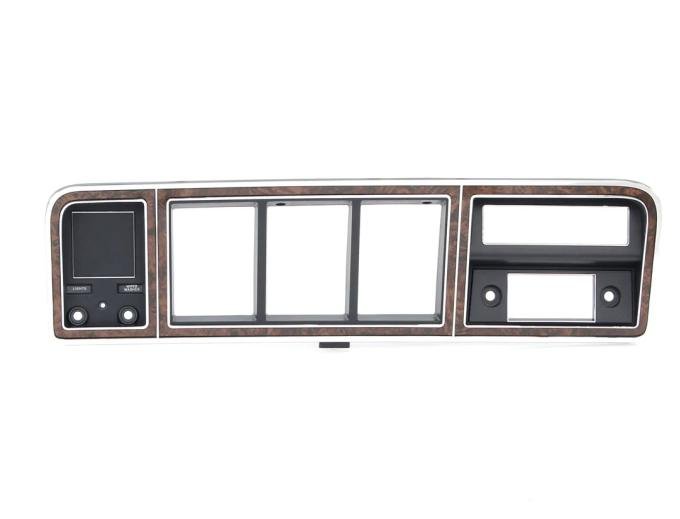 AMD Dash Bezel, Chrome/Woodgrain, without A/C, 73-79 Ford Truck; 78-79 Bronco 460-4573-W