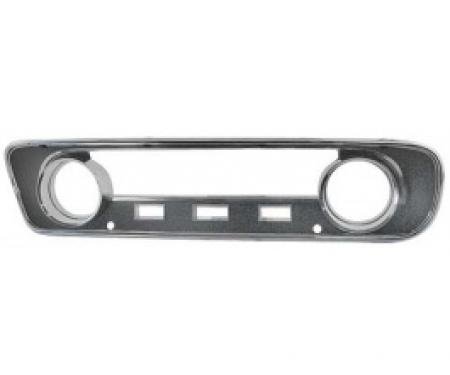 Ford Mustang Instrument Bezel - Black Plastic Camera Case Finish And Chrome