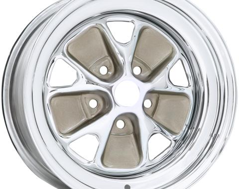 Wheel Vintiques 14x6 Ford Style Steel 5x4.5" bolt 4" backspace 55-461204A