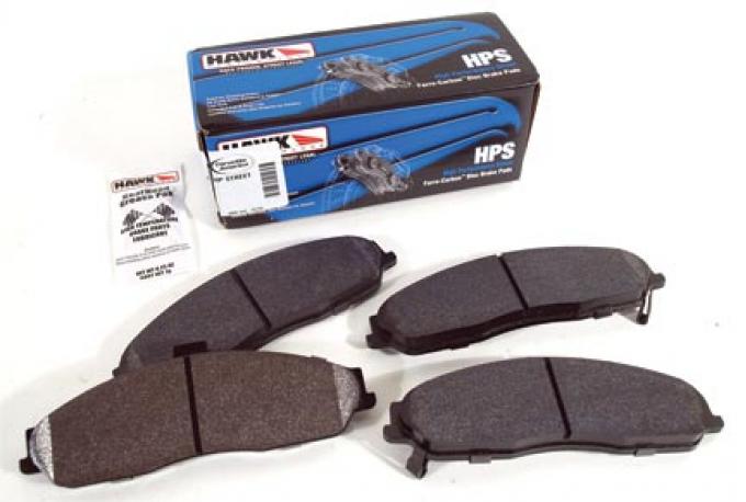 Corvette Front Brake Pads, HP Street Ferro-Carbon, Hawk, 1997-2013