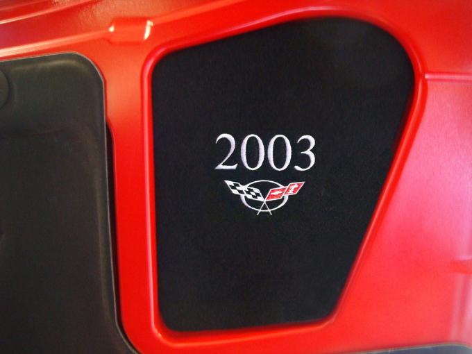 Corvette Hood Liner Display Panel, Silver, 2000