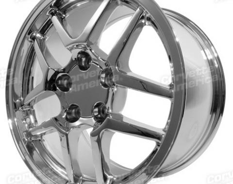 Corvette Z06 Chrome Wheels, 4 Piece Set, 1997-2004