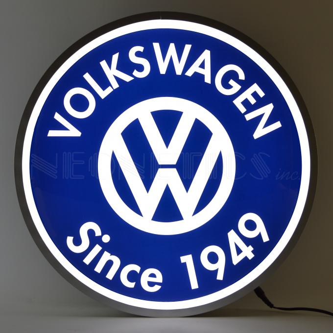 Neonetics Backlit and Specialty Led Signs, Volkswagen Since 1949 Backlit 15 Inch Led Lighted Sign