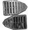 Golden Star 1969 GM A Body 2 Door Hardtop/Convertible Door Jamb Vent Louver Pair DO03-69VG