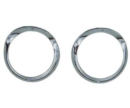Golden Star 1955 Chevy Head Light Bezel Pair HL13-55P