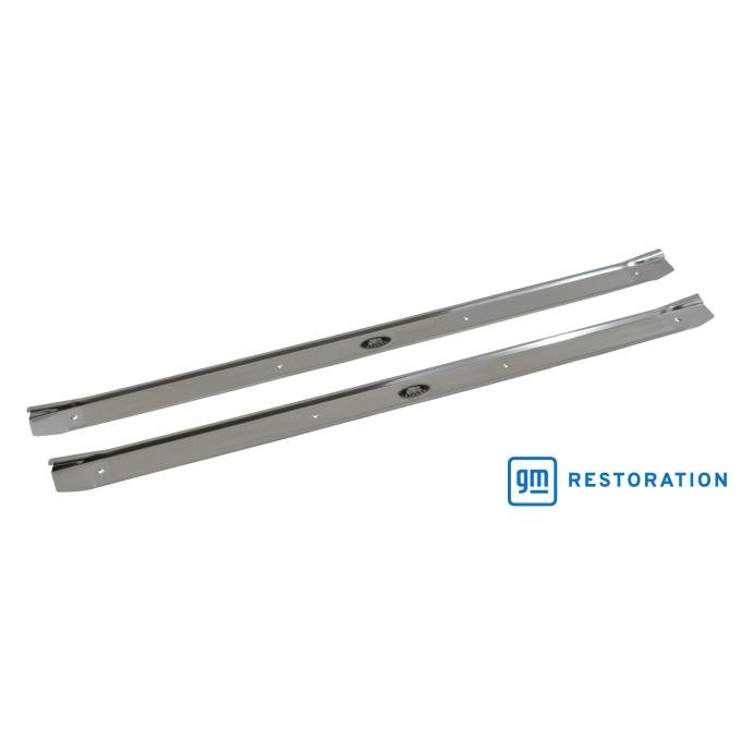 Golden Star 1968-1972 Oldsmobile Cutlass Supreme Door Sill Plate, With Body By Fisher Emblem DO03-681SP