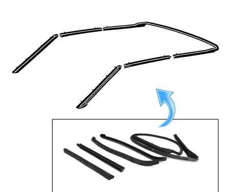 Dennis Carpenter Weather Stripping Kit for Convertible Top - 1969-72 Ford Galaxie C9AZ-7651562-KIT