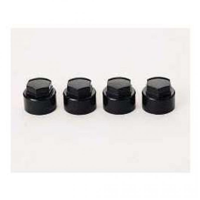 Corvette Wheel Lock Cap Set, McGard, Black, 1984-1996