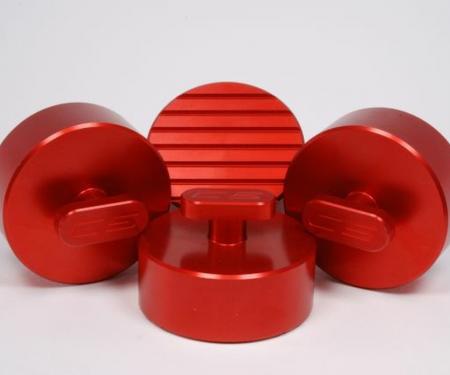 Corvette C6 Jack Lifting Pads, Red, 2005-2013