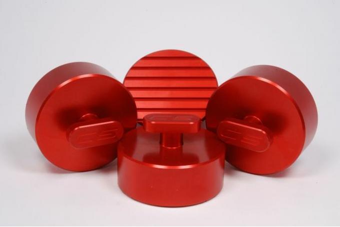 Corvette C6 Jack Lifting Pads, Red, 2005-2013