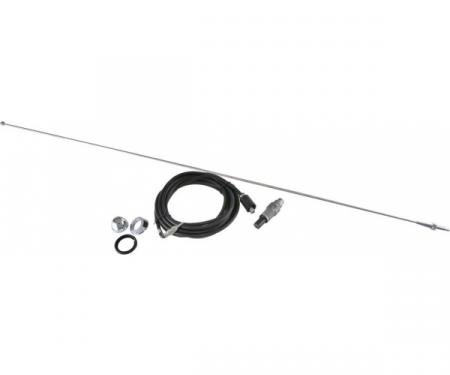 Corvette Standard Antenna Kit, Fixed Mast, 1967-1968