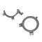 AMD Dash Speaker Bracket Set &ndash; 81-91 Chevy GMC CK Squarebody Truck SUV 463-4081-4P