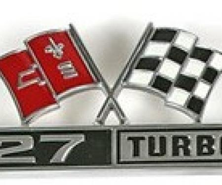 Corvette Emblem, Front Fender 427 Turbo Jet, 1966