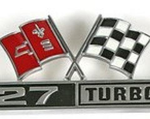 Corvette Emblem, Front Fender 427 Turbo Jet, 1966