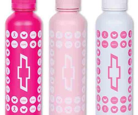 Support Breast Cancer 20.9oz Single Wall Water Bottle