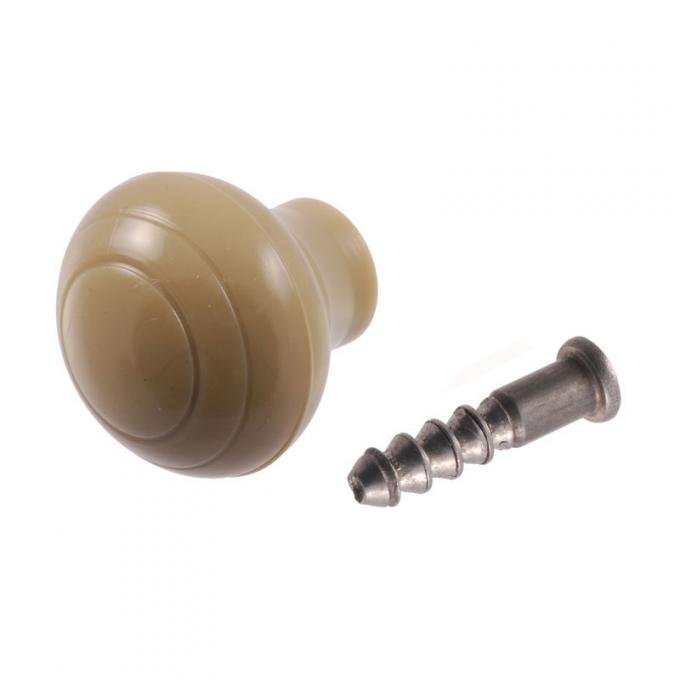 Dennis Carpenter Window Crank Handle Knob - Gray Tan - 1946-48 Ford Car 51A-7023345-C