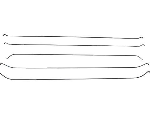 Acme Auto Headliner Bows, 1967-69 Chevy Camaro & Pontiac Firebird 2 Door Hardtop (5 Bow) HLBKC6769