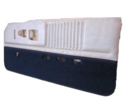 Acme Auto Door Panel Set, 1982 Chevrolet Camaro Pace Car DP82-4855 | 4855 Silver Oxen Vinyl with 1806 Navy Carpet