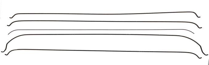 Acme Auto Headliner Bows, 1962-65 Nova 2 Door Hardtop HLBKN6265