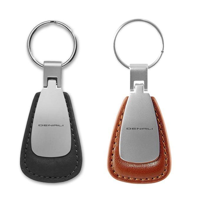 Gmc Denali Leather Teardrop Keychain