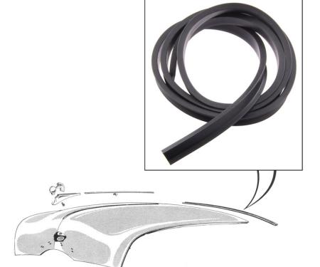 Dennis Carpenter Firewall to Hood Seal - Cowl Lacing - 1949-51 Ford Car   8A-16740-B