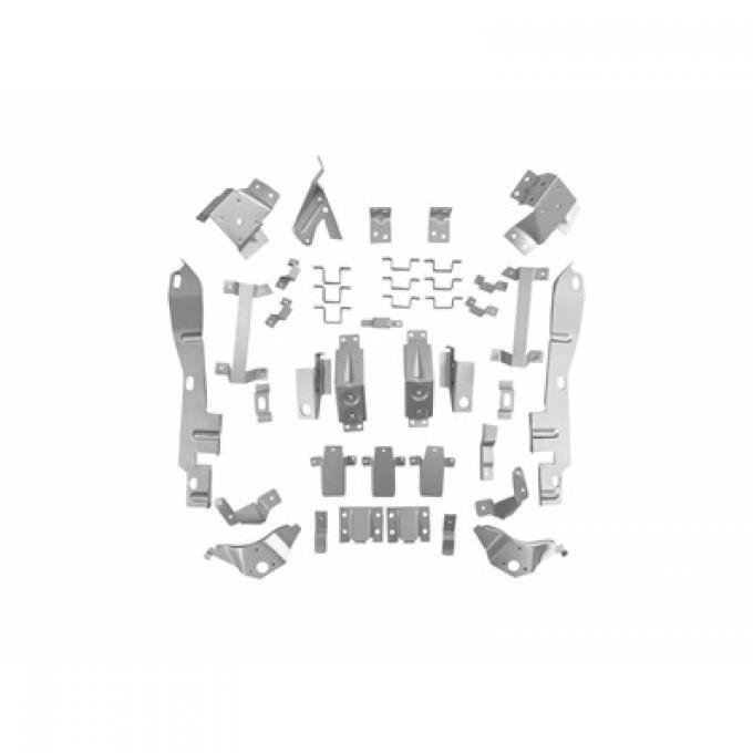 Scott Drake 1967-1968 Ford Mustang 1967-68 Interior Bracket Kit for Coupe to Fastback Conversion C7ZZ-63-IBK