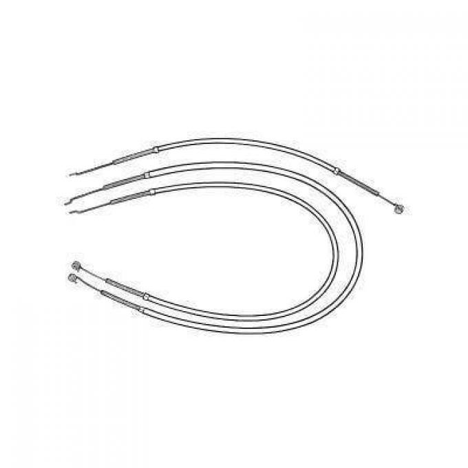 Scott Drake 1964-1966 Ford Mustang 64-66 Heater Control Cables (Heater,Temperature,Defroster) C5ZZ-18518-52-K