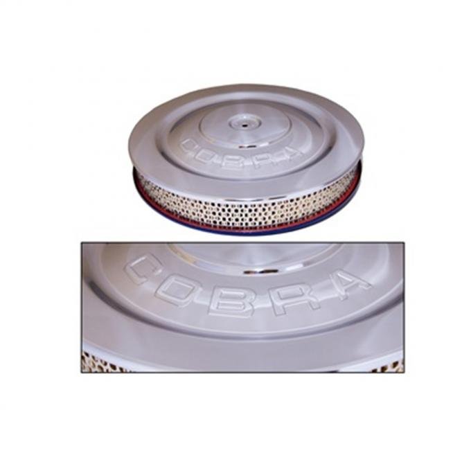 Scott Drake 1965-1973 Ford Mustang 14" Air Cleaner Assembly with Cobra Logo 4V S1MS-9600-COBRA