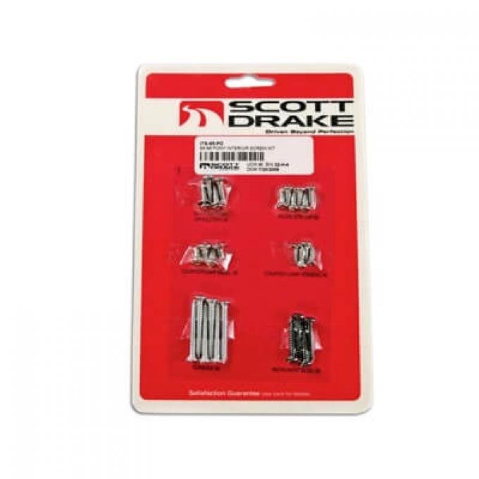 Scott Drake 1964-1966 Ford Mustang Pony Interior Trim Screw Kit ITS-65-PO