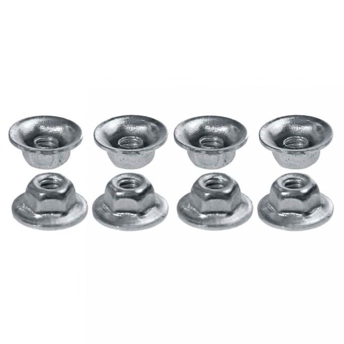 Scott Drake 1964-1966 Ford Mustang Tail Light Housing Mounting Nuts, Concours, 8 Pieces 359606-S8