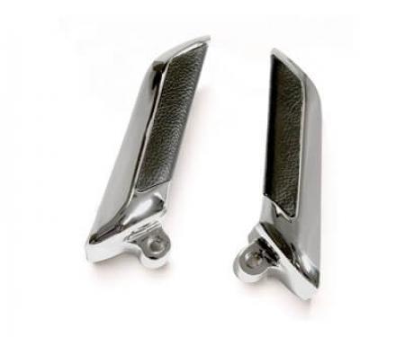 Scott Drake 1965-1966 Ford Mustang 1965-66 Inside Door Handle (Deluxe, Leather, Pair) C5ZZ-6522600-1L