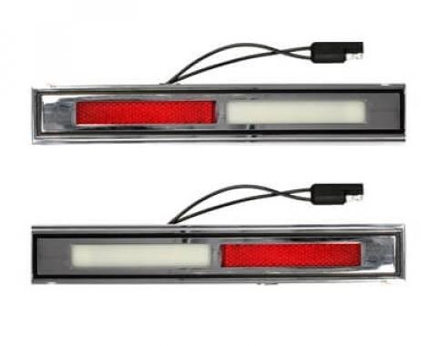 Scott Drake 1969-1970 Ford Mustang Deluxe Door Light Assembly (Pair) C9WY-13776-7-A