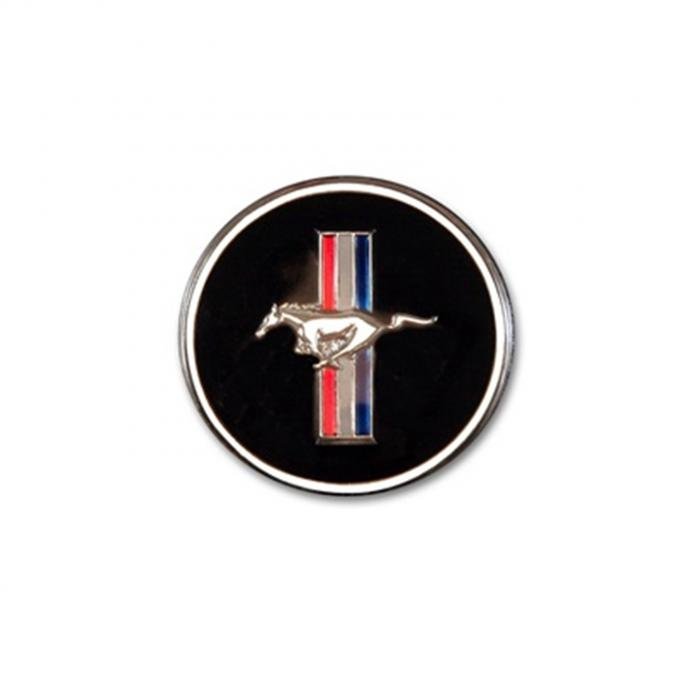 Scott Drake 1965-1973 Ford Mustang Horn Button and Dash Panel Emblem with Tri-Bar Logo C7ZZ-65044A90-M