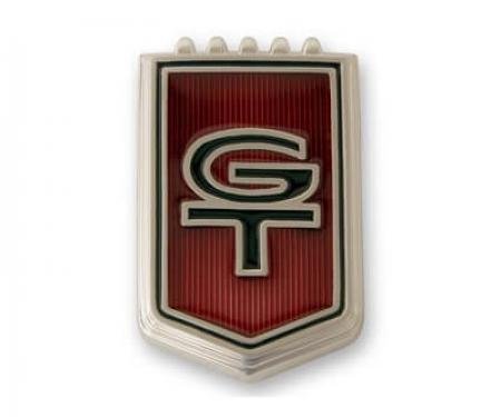 Scott Drake 1966 Ford Mustang Fender Emblem, GT Red, Pin-On C6OZ-16098-B