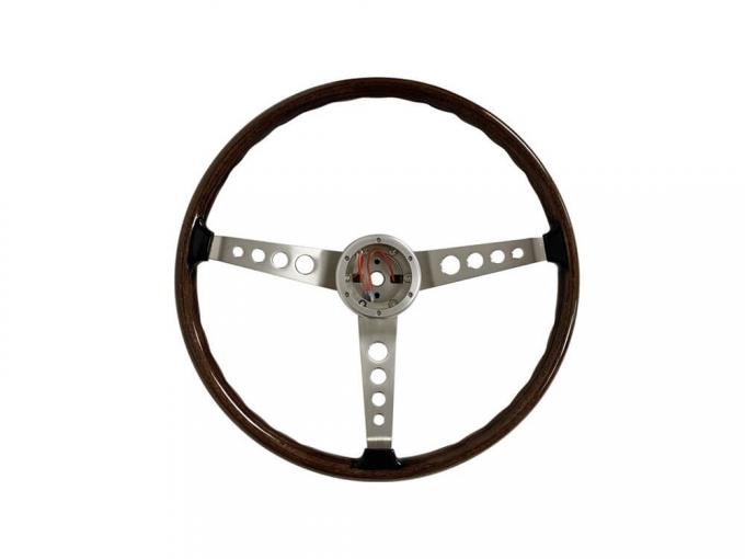 Scott Drake 1965-1973 Ford Mustang 1965-1973 Shelby WALNUT WOOD STEERING WHEEL S7MS-3600-W