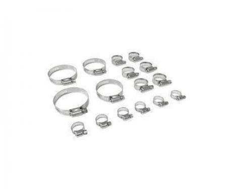 Scott Drake Stainless Steel FoMoCo Hose Clamp Kit 8287-SBFK