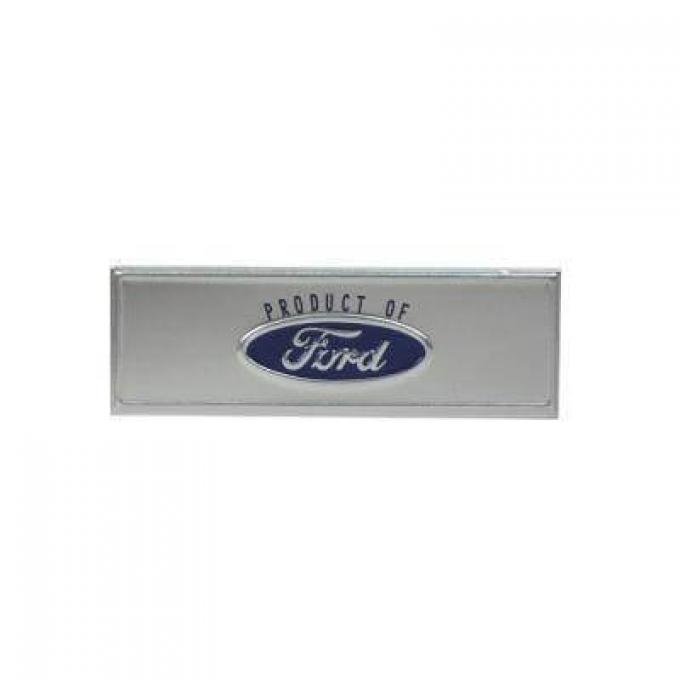 Scott Drake 1968-1973 Ford Mustang Sill Plate Emblem, Ford Logo, Blue C8ZZ-6513208-T