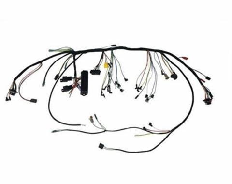 Scott Drake 1966 Ford Mustang Under-Dash Harness with Premium Fuse Box and Relays C6ZZ-14401-PFB