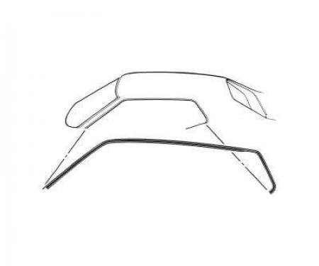 Scott Drake 1969-1970 Ford Mustang 69-70 Coupe Roof Rail Seal C9ZZ-6551222-3A