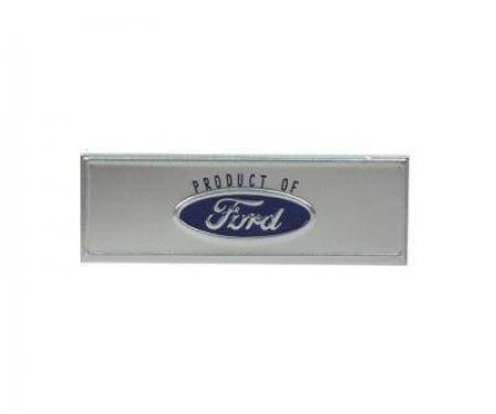 Scott Drake 1968-1973 Ford Mustang Sill Plate Emblem, Ford Logo, Blue C8ZZ-6513208-T