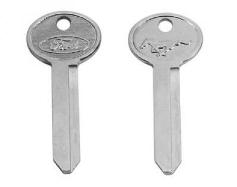 Scott Drake 1967-1973 Ford Mustang 67-73 Pony Key Blanks Trunk/Glove C7AZ-6243562-H