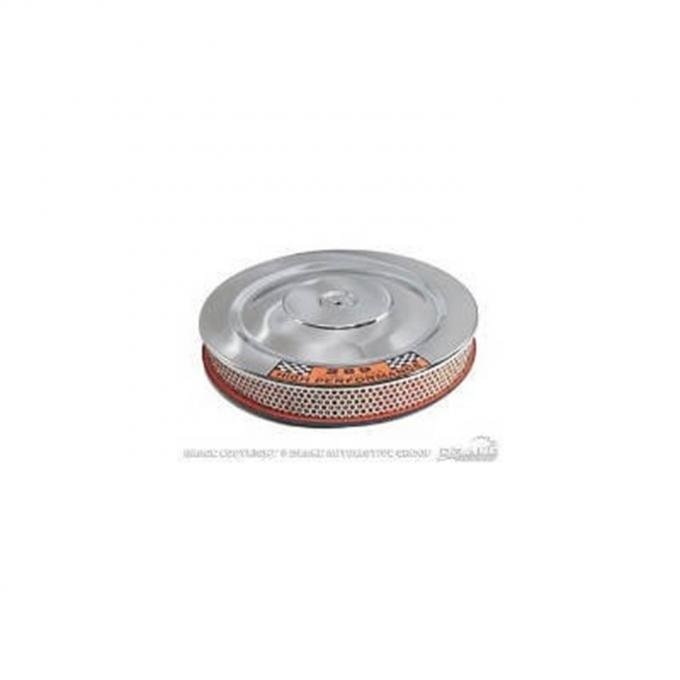 Scott Drake 1965-1967 Ford Mustang Concours Air Cleaner (Chrome/Blue) C5ZZ-9600