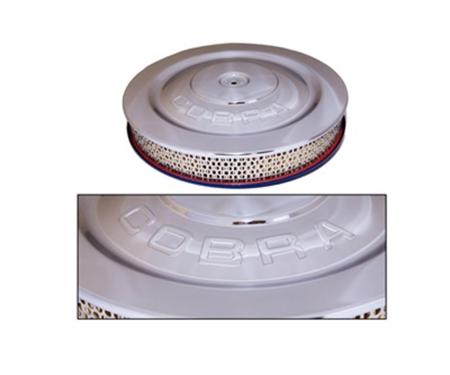 Scott Drake 1965-1973 Ford Mustang 14" Air Cleaner Assembly with Cobra Logo 4V S1MS-9600-COBRA