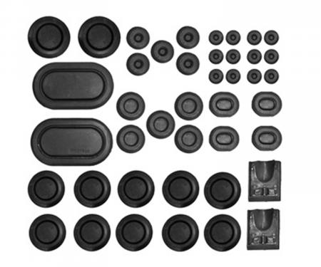 Scott Drake 1969 Ford Mustang 1969-70 Mustang Rubber Grommet Kit (44 Pc) C9ZZ-6511135-K