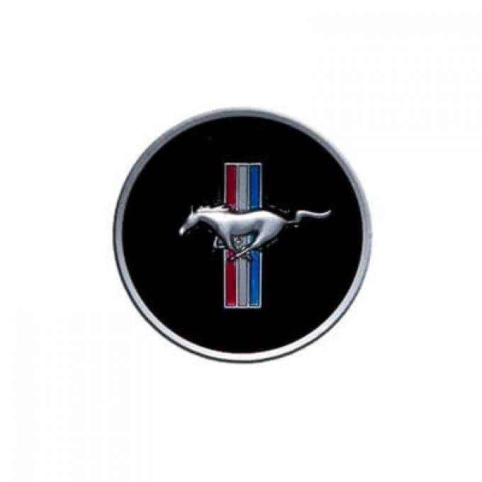 Scott Drake 1968 Ford Mustang 1968 Mustang Horn Panel Emblem with Classic Mustang Tri-Bar Logo C8ZZ-3649-AR