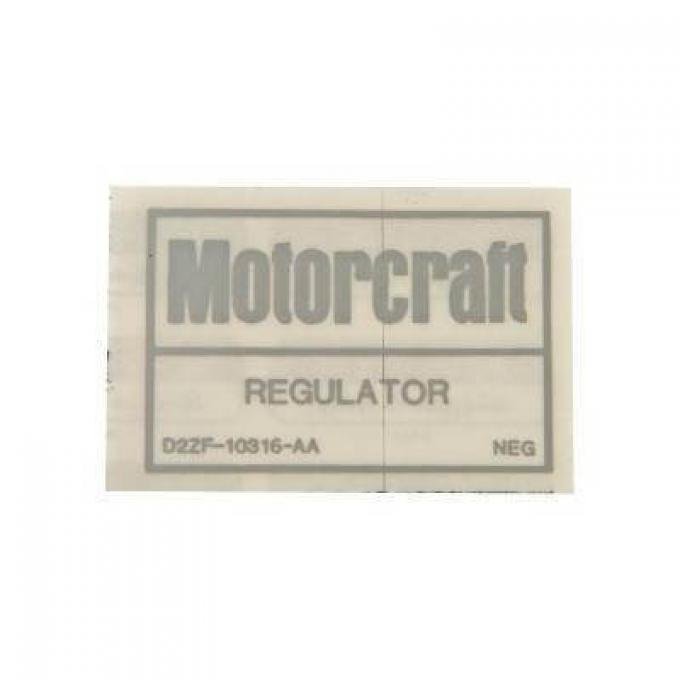 Scott Drake 1972-1973 Ford Mustang Voltage Regulator Decal DF-714