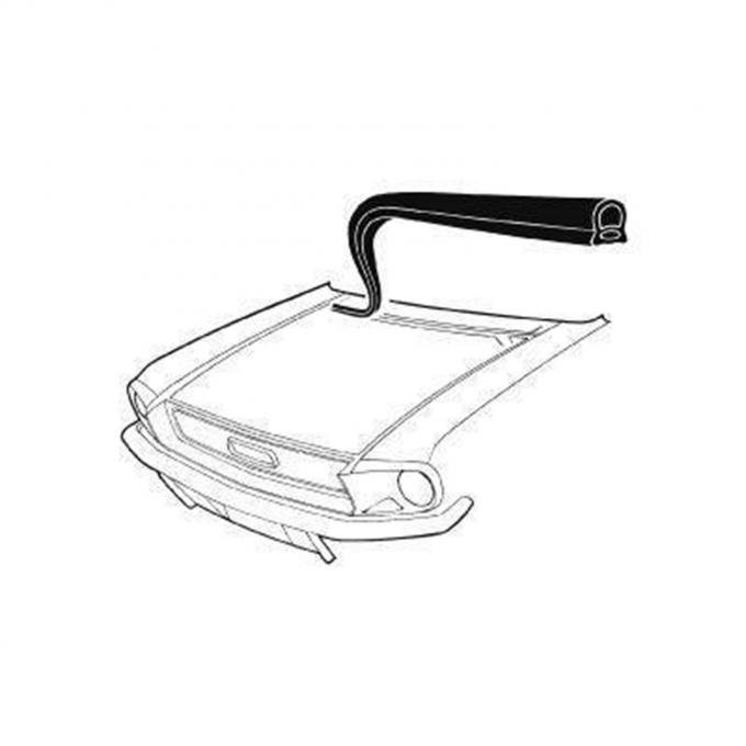 Scott Drake 1967-1968 Ford Mustang 67-68 Cowl to Hood Seal C7ZZ-16740-A